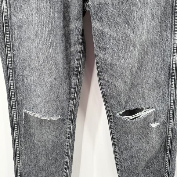 SLVRLAKE Hero Jeans Size 25 Midnight Rider NEW Distress High Rise Fray Straight - Picture 11 of 16